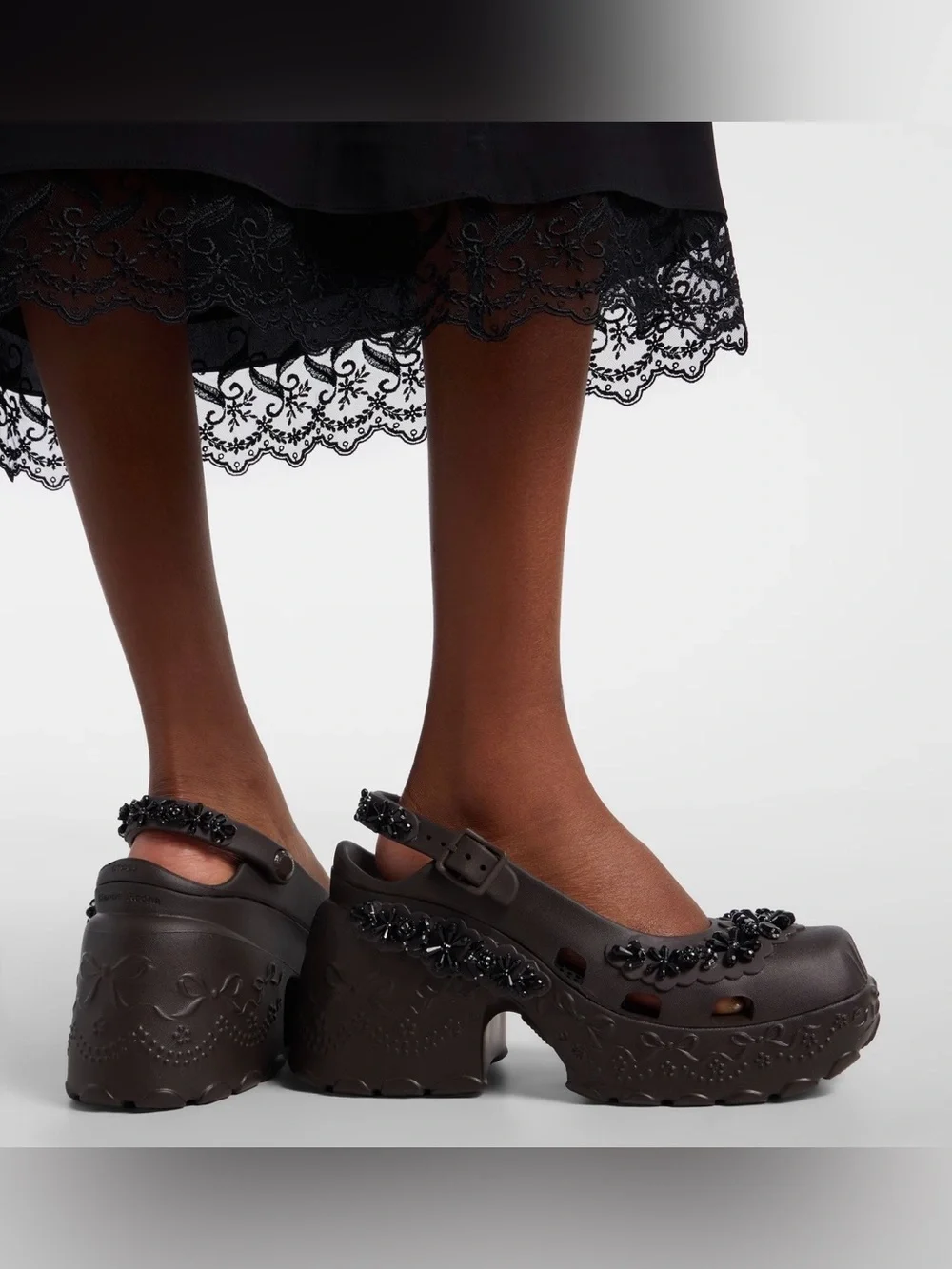 Simone Rocha x Crocs Ballerina Platform Espresso - Picture 2 of 9
